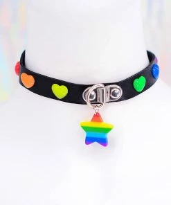 In Control Clothing Pride Black Choker Necklace