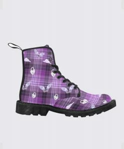 In Control Clothing Bestsellers Purple Weirdcore Eye Women's Combat Boots