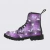 In Control Clothing Bestsellers Purple Weirdcore Eye Women's Combat Boots