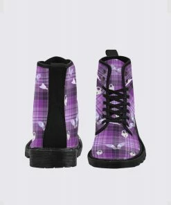 In Control Clothing Bestsellers Purple Weirdcore Eye Women's Combat Boots