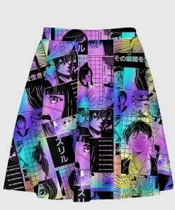 In Control Clothing Rainbow Manga Skirt New In