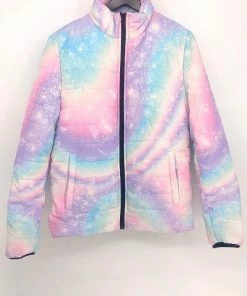 In Control Clothing Rainbow Pixel Puffer Jacket