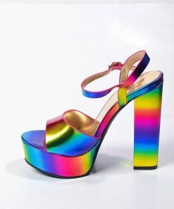 In Control Clothing Bestsellers Rainbow Princess Chunky Heels