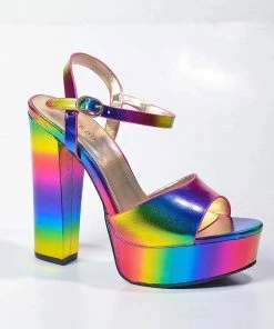 In Control Clothing Bestsellers Rainbow Princess Chunky Heels