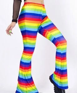 In Control Clothing Bestsellers Rainbow Stripe Flare Bottoms