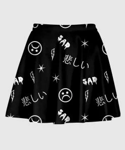 In Control Clothing Bestsellers Sad Aesthetic Mini Skirt