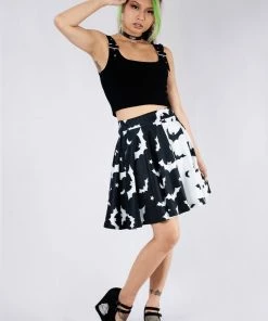 In Control Clothing Split Bat Flare Skirt