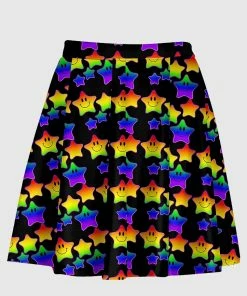 In Control Clothing Star Rainbow Road Black Skirt Bestsellers