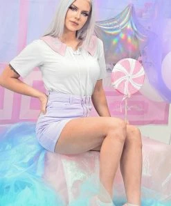 In Control Clothing Strawberry Collared Top