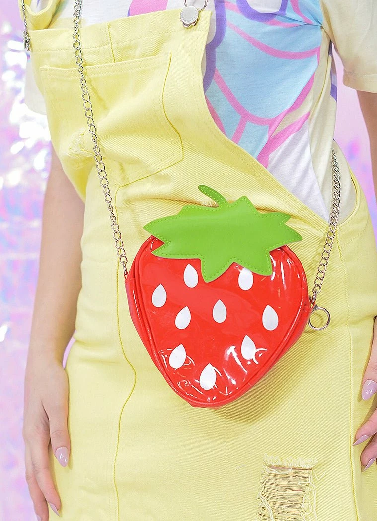 In Control Clothing Strawberry Fruit Kawaii Crossbody Purse 3 In Control Clothing Strawberry Fruit Kawaii Crossbody Purse