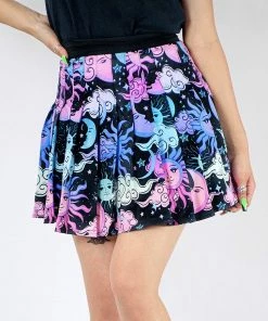 In Control Clothing Bestsellers Sun And Moon Rainbow Pleated Skirt