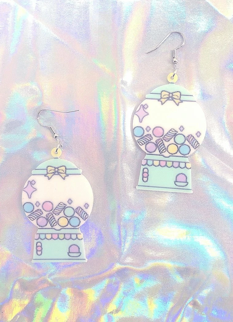 In Control Clothing Sweet Gumball Machine Earrings 4 In Control Clothing Sweet Gumball Machine Earrings