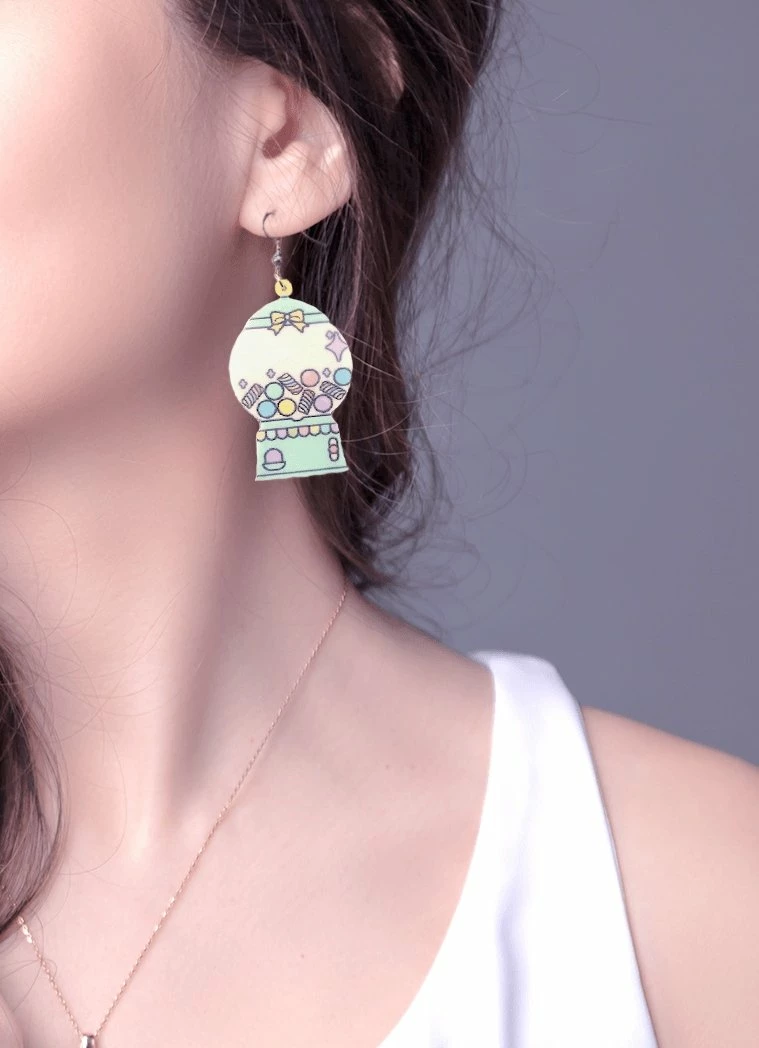 In Control Clothing Sweet Gumball Machine Earrings 3 In Control Clothing Sweet Gumball Machine Earrings