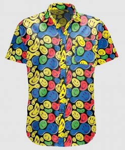 In Control Clothing Twisted Smiley Black Pattern Shirt