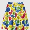 In Control Clothing New In Twisted Smiley White Flare Skirt