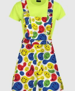 In Control Clothing Twisted Smiley White Overalls Bestsellers