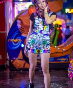 In Control Clothing Vaporwave Computer Glitch Overalls Bestsellers