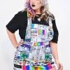 In Control Clothing Vaporwave Computer Glitch Overalls