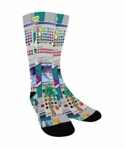 In Control Clothing Vaporwave Glitch Crew Socks