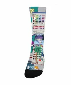 In Control Clothing Vaporwave Glitch Crew Socks 9 In Control Clothing Vaporwave Glitch Crew Socks
