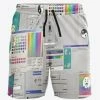 In Control Clothing Bestsellers Vaporwave Glitch Mens Mid Length Swim Trunks