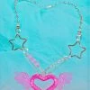 In Control Clothing Y2k Chain Heart Necklace
