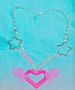 In Control Clothing Y2k Chain Heart Necklace