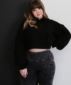 Trendsi Zenana Play Day Full Size Run Cropped Hoodie